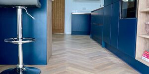 Karndean Parquet Flooring installed into a residential kitchen